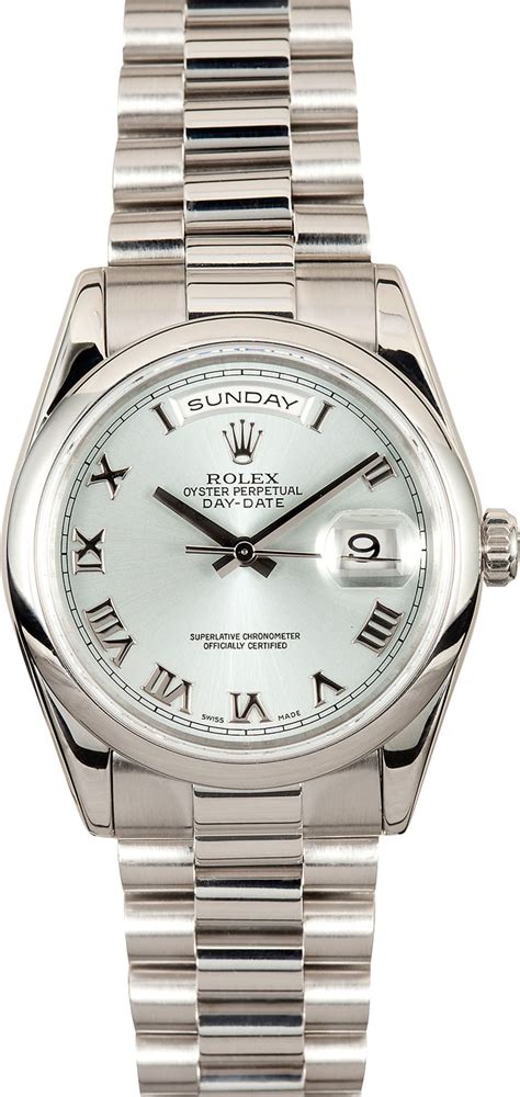 rolex day date 36 platinum.